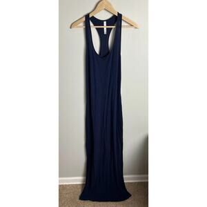 Fabletics Navy Racerback Iliana Maxi Dress Size Small Athleisure Casual Women’s